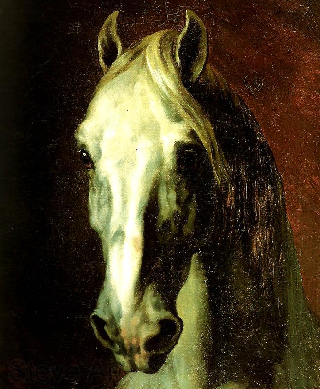 charles emile callande tete de cheval blanc Norge oil painting art